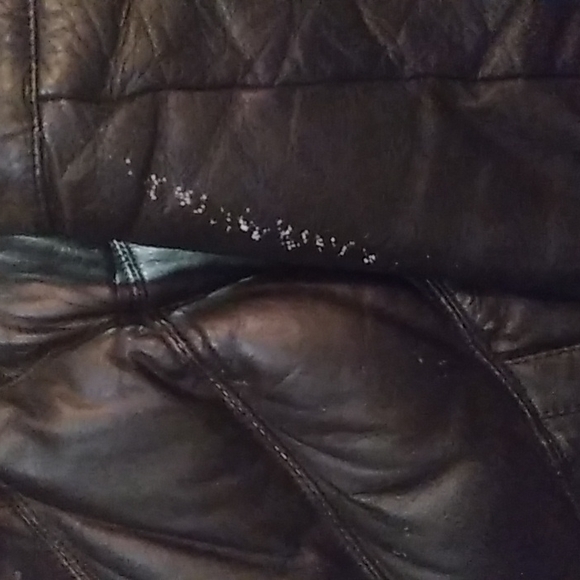 Men's goose down leather coat - Picture 8 of 14